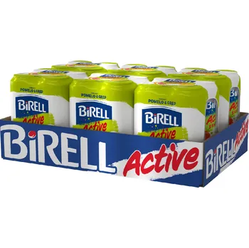 Limonáda BIRELL Active Pomelo 4 x 500 ml plech