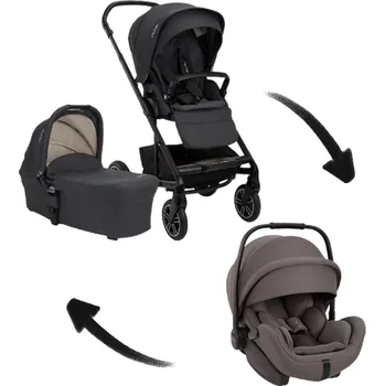 Dětské zboží NUNA kombinovaný kočárek MIXX NEXT Ocean + ARRA FLEX Thunder