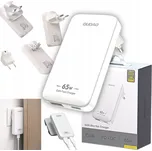 Cestovní síťová nabíječka GaN Dudao A65Q 65W USB-A / USB-C PD ultratenká