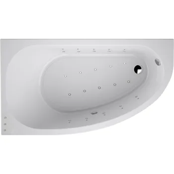 Vana Sanycces Tripoli - Rohová vana Elegance levá 160x90x60,5 cm, white glossy BN129EI