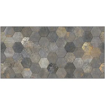 EcoCerram Dekor Sidero dark hexagon 30x60cm
