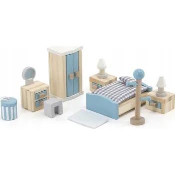 Doplněk pro panenku Sada Nábytku do Domečku pro Panenky - Ložnice