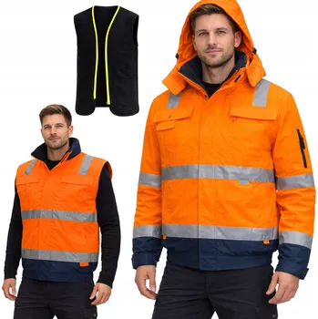 pracovní bunda Bunda Specto oranžová Pilotka Reflexní Výstražná BOZP velikost XS
