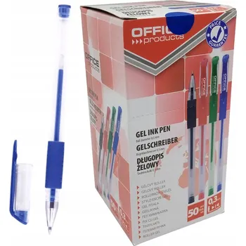 Office Products Modré Gelová propiska