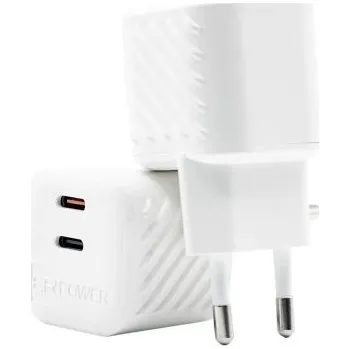 ER POWER Mini nabíječka 2x USB-C, 65W, GaN