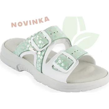 Dámská zdravotní obuv Santé N/517/55/K97/BP dámské zdravotní pantofle zelená Barva: Zelená, Velikost: 38, Stélka: Anatomicky tvarovaná