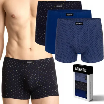ATLANTIC 3MH-025 pánské boxerky ŠORTKY 3-BALENÍ - L