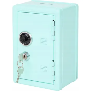 Trezor Pokladnička Mini Trezor na Stůl Kasírka Pancéřová Zámek na Kód Klíček -