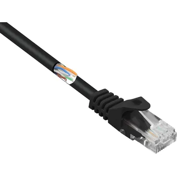 Datový kabel Renkforce RF-5044016 RJ45 síťové kabely, propojovací kabely CAT 5e U/UTP 10.00 m černá s ochranou 1 ks