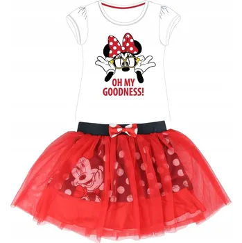 Dívčí šaty Kostým Myšky Minnie, Sada: halenka, sukně, šaty, tylový kostým, velikost 116