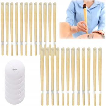 UŠNÍ SVÍČKY 24 KS ČIŠTĚNÍ UŠÍ ZDRAVÉ UŠI SVÍČKY PODLOŽKY