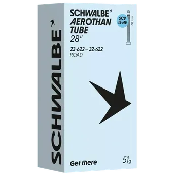 Sport Schwalbe Aerothan Tube SCV15AE 60 mm (Duše na kolo Schwalbe Aerothan Tube 28" SCV15AE 60 mm)