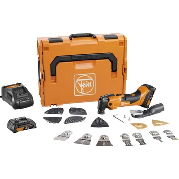 Frézka Fein AMM 500 PLUS CE-Set akumulátorový multifunkční nástroj vč. 2x aku, vč. nabíječky, vč. příslušenství, kufřík, 18 V, 2 Ah, 71293868000