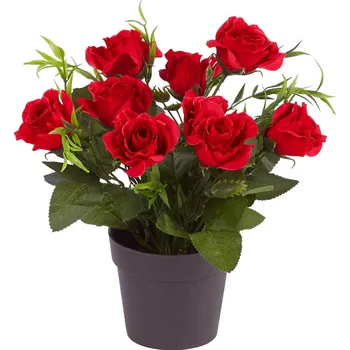 umělá květina Die moderne Hausfrau Umělá květina Růže, červená 755201