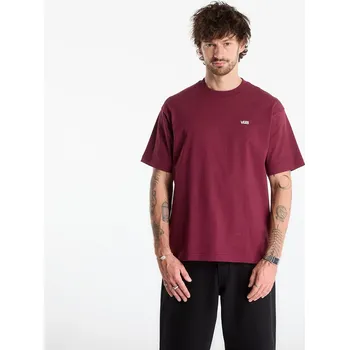 Pánské tričko Tričko Vans Left Chest II Loose SS T-Shirt Burgundy XXL