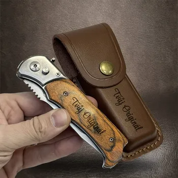 kapesní nůž Elegantní vyklápěcí nůž s věnováním na míru | Vlastní text, jméno nebo monogram + prémiové dárkové balení BE Original