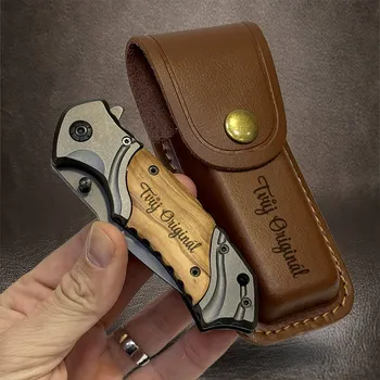 kapesní nůž Prémiový kvalitní vyklápěcí nůž s gravírováním na míru | Vlastní text, jméno nebo monogram + prémiové dárkové balení BE Original