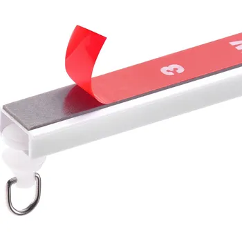 Uchycení záclony a závěsu Vevor Stropní kolejnice na závěsy 9.9 ft/3 m samolepící bez vrtání bílá