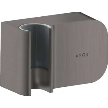 Sprchový držák Axor One - Nástěnné kolínko s držákem, kartáčovaný černý chrom 45723340