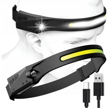 Čelovka Čelovka COB SMD USB 10 funkcí 600 lm 3,7V 1200 mAh Li-Ion HOGERT