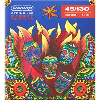 Struna pro kytaru a smyčcový nástroj Dunlop RTN45130 String Lab Robert Trujillo Struny pro 5-strunnou baskytaru (Jako nové)