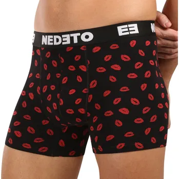 Boxerky Pánské boxerky Nedeto Kiss vícebarevné (1NBVL01) M Možnost vrácení zboží ZDARMA do 120 dnů!