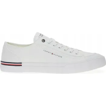 Pánské tenisky Tommy Hilfiger pánské tenisky Corporate Vulc Canvas bílé, velikost 46
