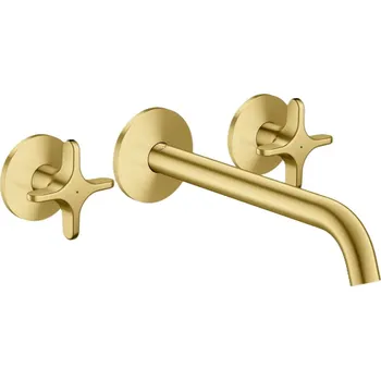 Vodovodní baterie Axor One - Vanová baterie pod omítku, 3-otvorová instalace, kartáčovaná mosaz 48430950