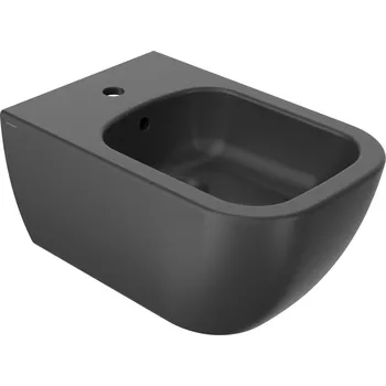 Bidet Sanycces Quarc - Závěsný bidet 540x360x340 mm, black matt BDM50254BM