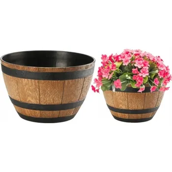 Květináč Květináč plast béžový Galicja 40 cm x 40 cm x 24,5 cm