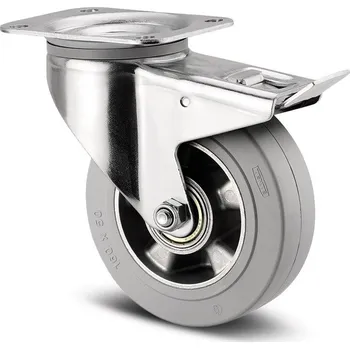 Pojezdové kolečko TENTE KOLEČKA Kolečko ESD 200mm, s brzdou, plotýnka, 3477ILP200P63 BH240