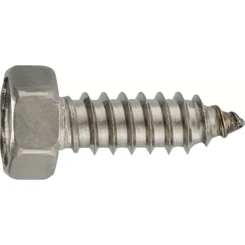 Vrut Šroub do plechu DIN 7976C nerez A2 6,3x13