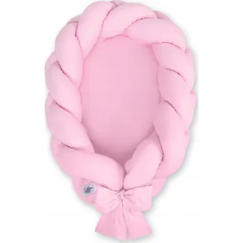 Hnízdečko pro miminko Hnízdečko pro miminko pletené 2 v 1 - růžové My Sweet Baby