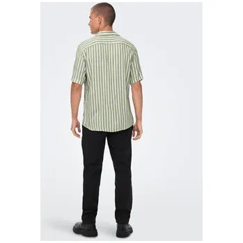 Pánská košile Only & Sons Košile 22013267 Zelená Regular Fit S