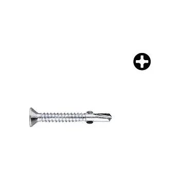 Vrut Šroub samovrtný DIN 7504P ocel 6,3x45 ZB + křidélka