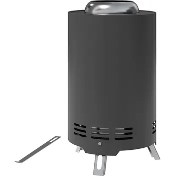 Nerezové ohniště s pohrabáčem | šedé