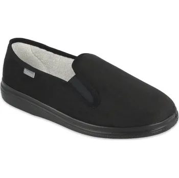 Pánské pantofle Pánské mokasíny ortopedické 991M002 černé velikost: 46