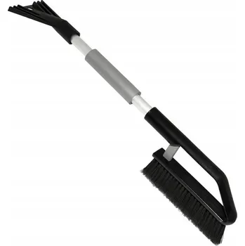Autoškrabka Škrabka na led a kartáč 2v1, 75 cm, hliníková rukojeť, měkký úchop
