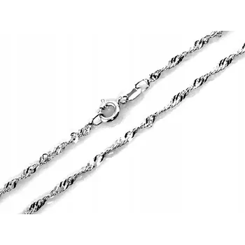 Řetízek Řetízek Singapur Stříbrný 0.925 na krk 2.70 g pro dítě/ženu