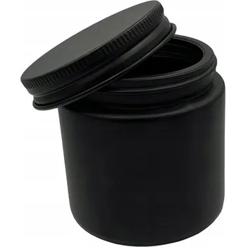 Sklenice Sklenice na výrobu svíček 120ml černá matná s víčkem - PALI SIĘ