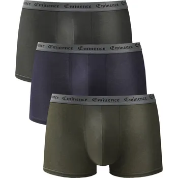 Sada 3 boxerek Allure Eminence® šedá+nám.modrá+khaki 85/92