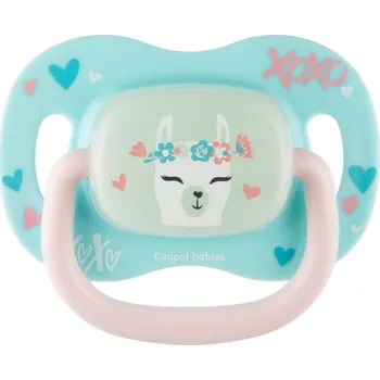 dudlíky Canpol babies 34/934 Dudlík 6-18m silikonový třešinka EXOTIC ANIMALS 1ks lama