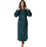 Dámský zelený mikroplyšový župan Barva: Zelená, Velikost: 4XL