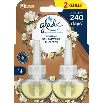 2 náhradní náplně do elektrického osvěžovače vzduchu Glade Sensual Sandalwood & Jasmine 2x