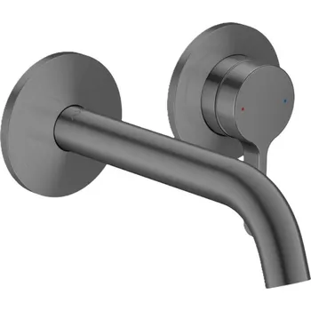 Vodovodní baterie Axor One - Umyvadlová baterie pod omítku, s výpustí, 2-otvorová instalace, EcoSmart, kartáčovaný černý chrom 48170340