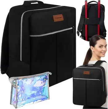 Cestovní taška Cestovní příruční batoh 38x24x18 cm + kosmetická taška