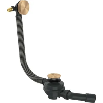 Sifon Axor Flexaplus - Vanová odtoková a přepadová souprava, délka 85 cm, kartáčovaný bronz 42541140