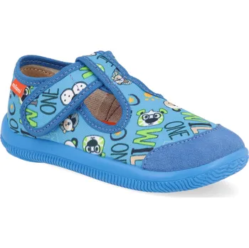 Dívčí bačkory Dětské přezůvky Milami - medvídek modré Velikost: 27