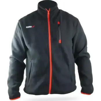 Pánská mikina Fleecová mikina 300g/m2, velikost XL, černá barva DEDRA BH6PB-XL