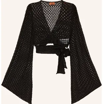 Dámský blejzr Missoni Dámská Krátká Zavinovací Blůza S Třpytivou Nití,...